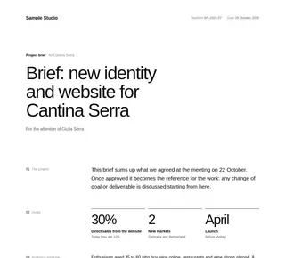 Project brief