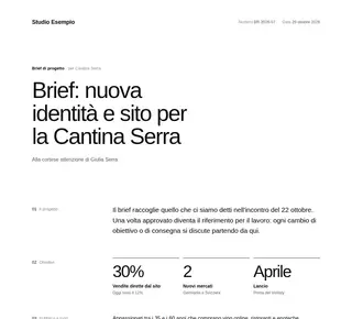 Brief di progetto