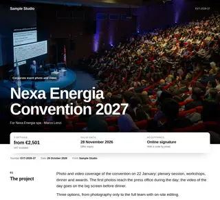 Corporate event photo and video