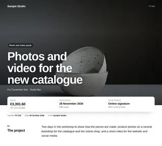 Photo and video quote