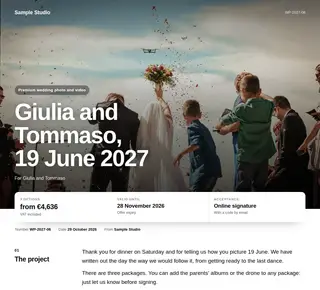 Premium wedding photo and video